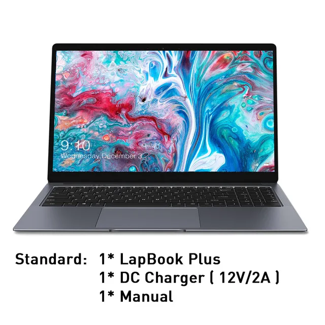 CHUWI LapBook Plus Notebook 15.6 Inch 4K Screen Intel X7 Quad Core DDR4 8GB  256GB SSD Win 10 Laptop with M.2 Expansion Slot