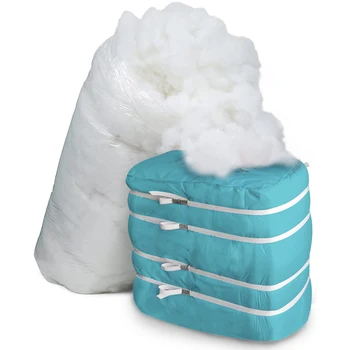 Pillow Stuffing Superior Resilience Recycled Silicon Polyester Staple Fiber For Toys Filling Material