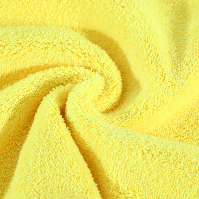 Высокая плотность салфетка для мытья автомобиля из кораллового флиса двусторонний абсорбент чистки автомобиля полотенце-зеленый