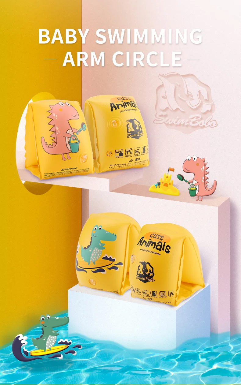 Swimbobo Fartory Custom New Child Swimming Rings Comfortable Good Looking Kids Arm Float Sleeve Ring Inflatable Baby Arm Ring