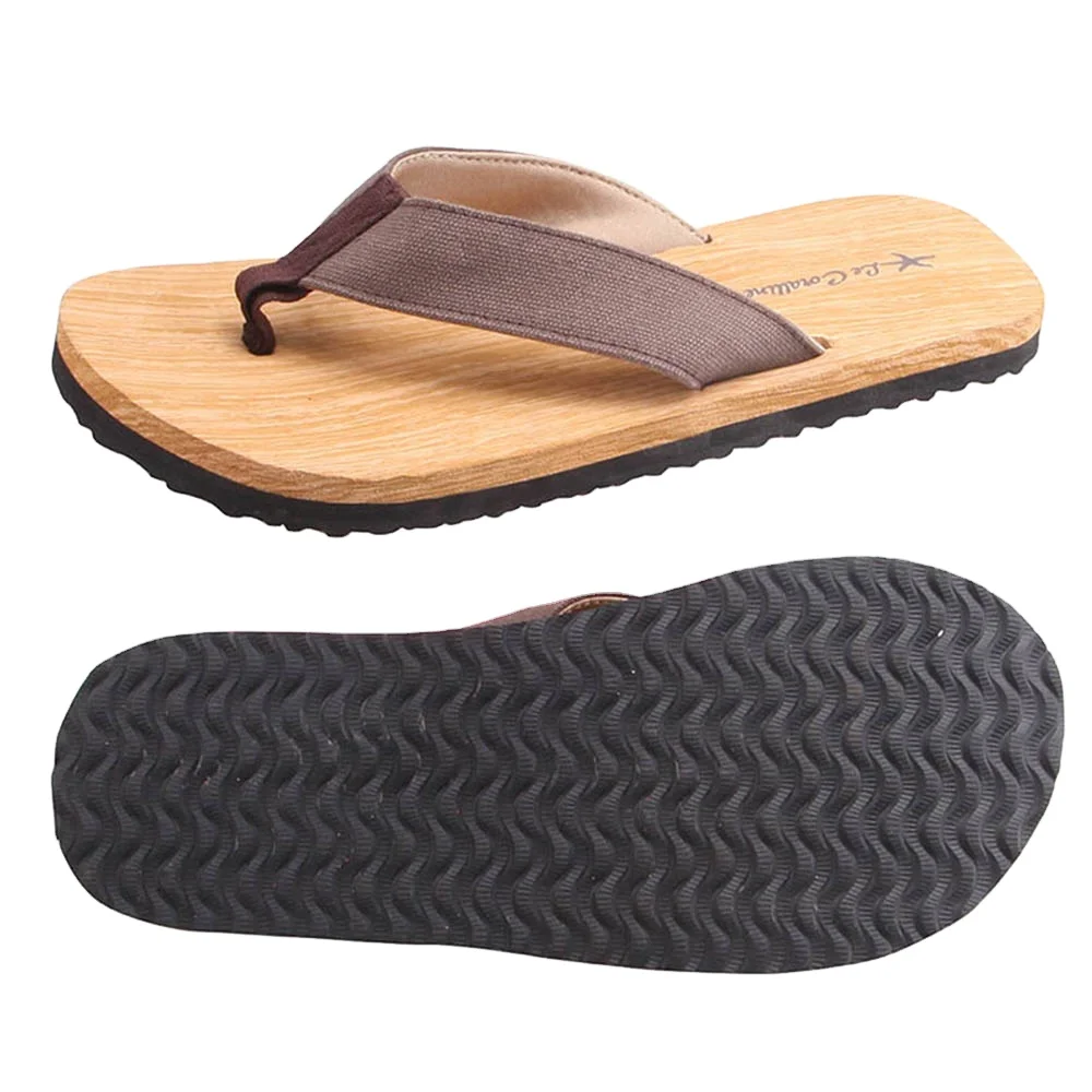 chanclas suela madera