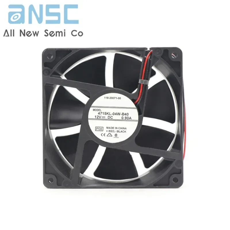 Original Axial flow fan 4715KL-04W-B40 12V 0.90A 12038 Industrial DC cooling fan