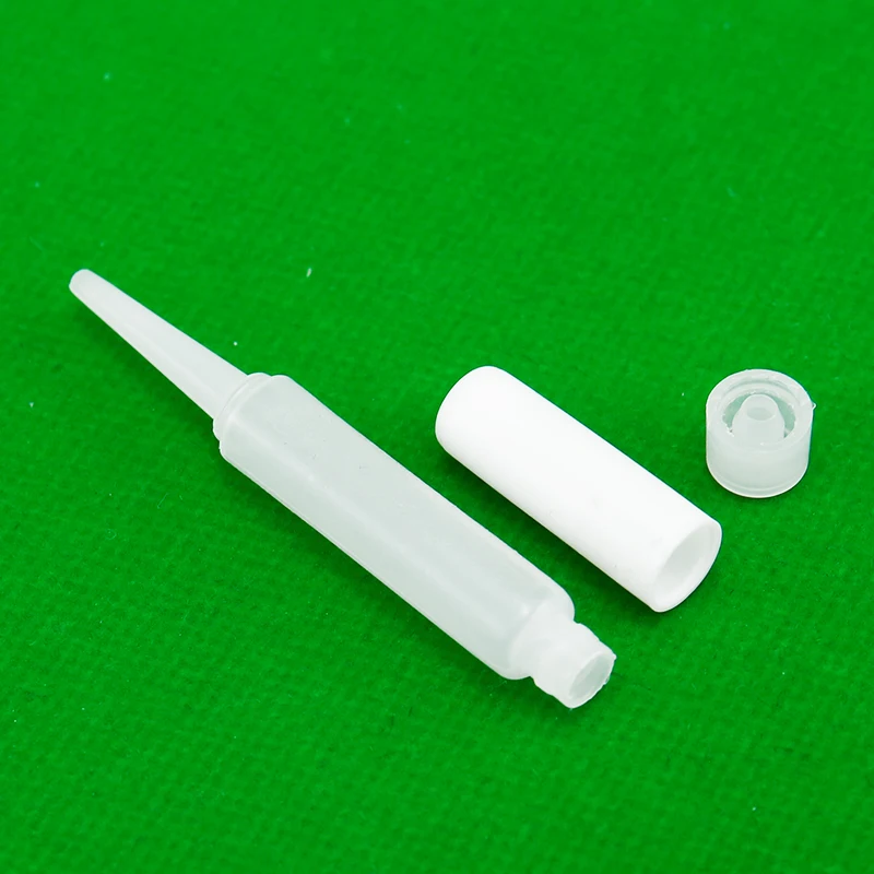 Mini white color 1ml 2ml Small capacity HDPE plastic squeeze glue dropper bottle