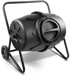 170L Garden Waste Composting Machine Outdoor Plastic Rotary Fertilizer Trash Tumbler Compost Bins