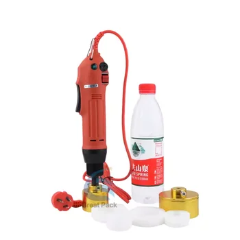 Portable Semi-Automatic Electric Crimping Machine for Food Handheld PE Bottle Thread Cap Sealing Easy Operation Plastic Glass