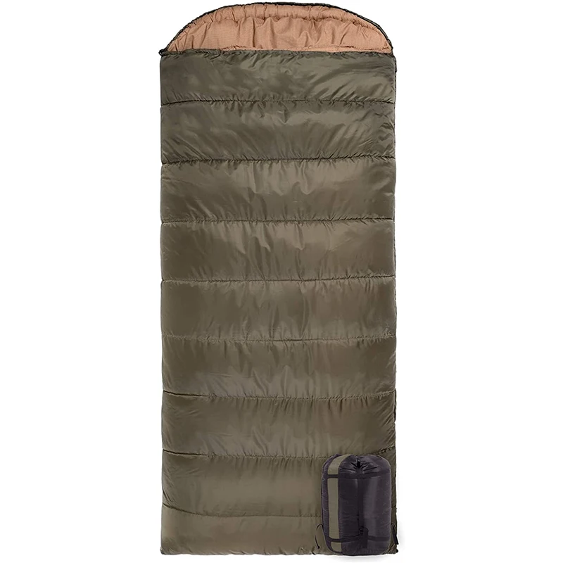 Portable Winter Sleeping Sack Outdoor Adults Super large Camping Sleeping Bag for 0~-10 Degree Celsius