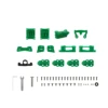 Kit de pièces imprimées en 3D MK5D O3 vert émeraude