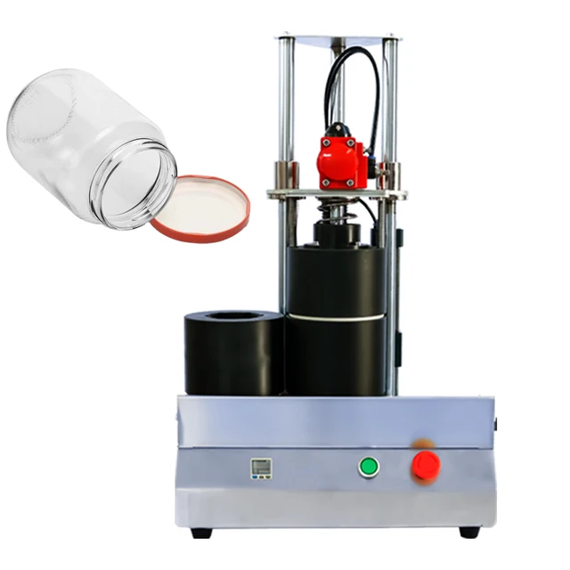 Desktop Pneumatic Capper Vacuum Sealing Machine Equipment, Glass Bottle Jar Screwing Vacuum Capping Machine