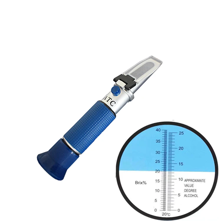 Alcohol Hand Held Grape Wine Refractometer Portable Reflectometer