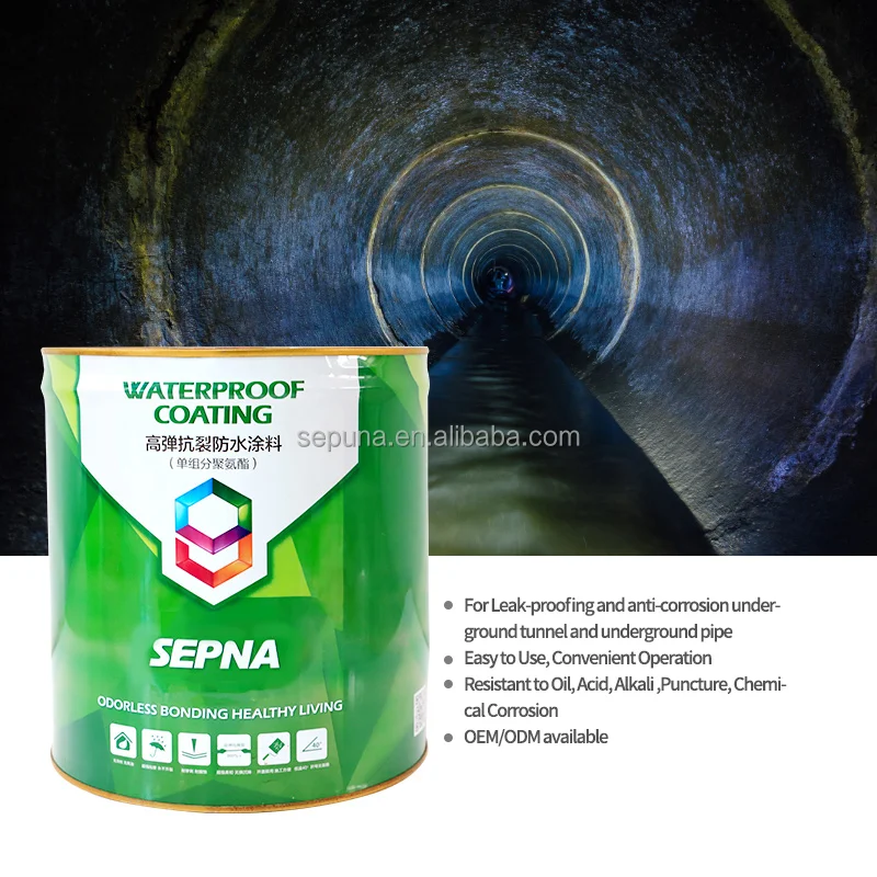 Polyurethane Water Based Liquid Rubber Waterproof Coating For Roof