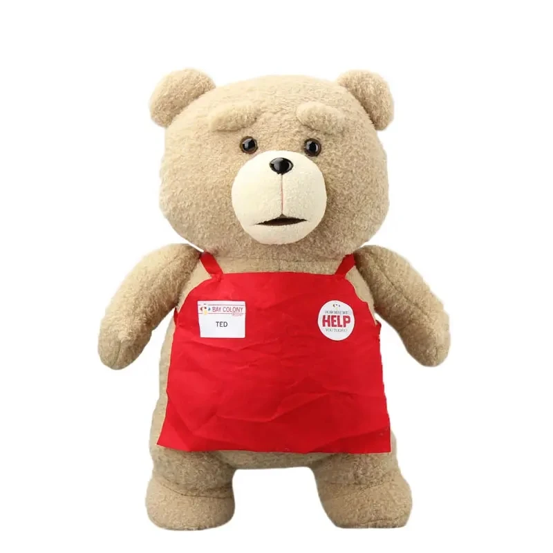 Peluche de Película TED de 48 cm, Peluches de Osos de Peluche con Estilo  de Delantal, Animales de Peluche Suaves, Muñecos de Animales para Niños