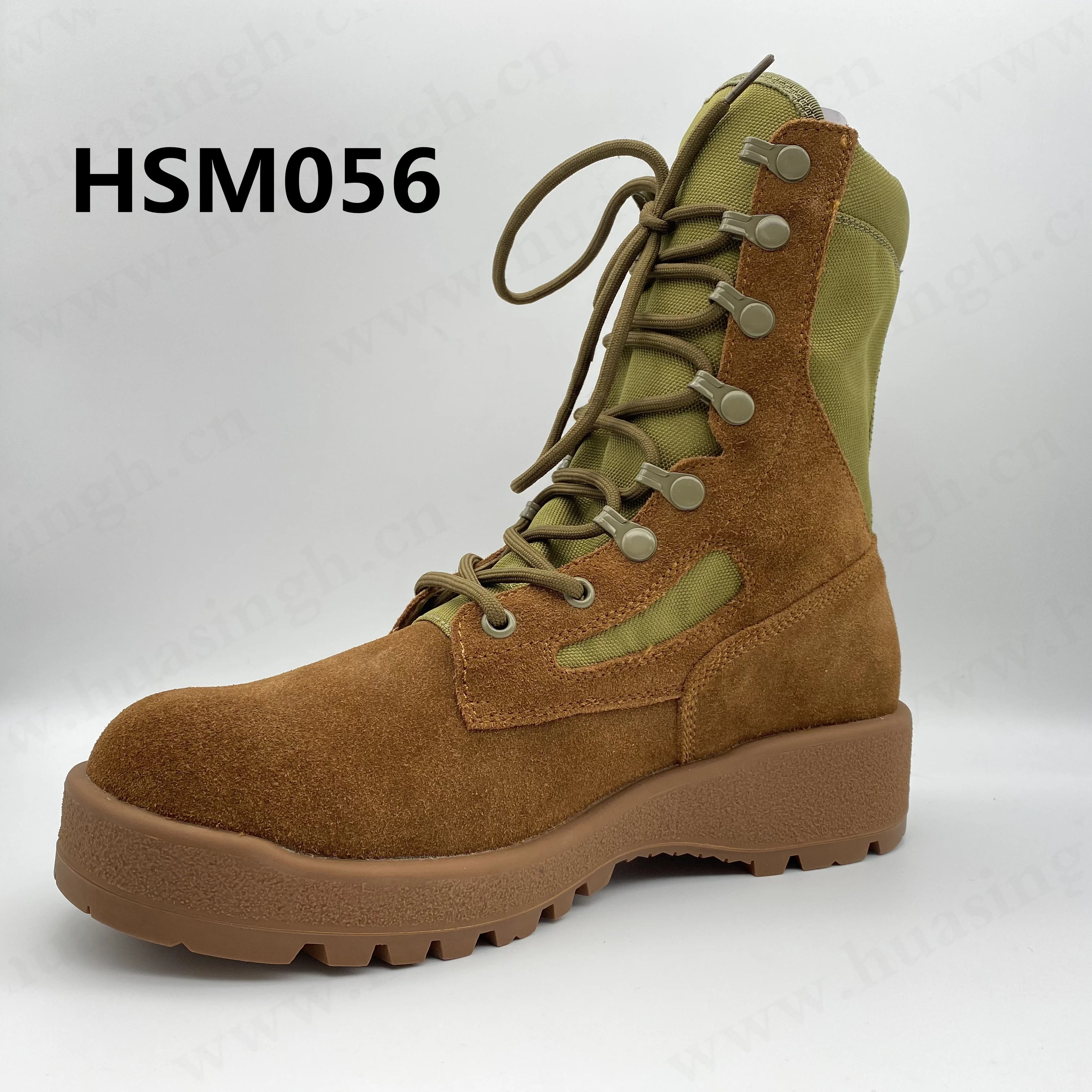Rwh,factory Outlet 8 Inch Tactical Hiking military Boots Outdoor Training Strong Grip Rubber Outsole Water Repellent Combat police Boots HSM056