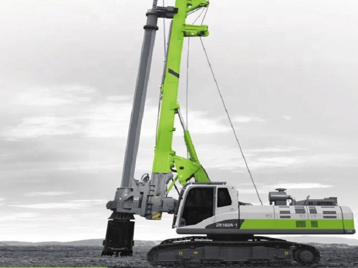 Zoomlion ZR185 54Ton Rotary Drilling Rig - 181KW Power, 56M Depth