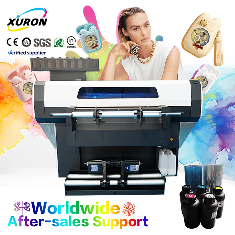 Xurong Fully Automatic Roll-to-Roll UV DTF Printer Proven Pigment Multifunctional Streamlining Transfer Production Businesses