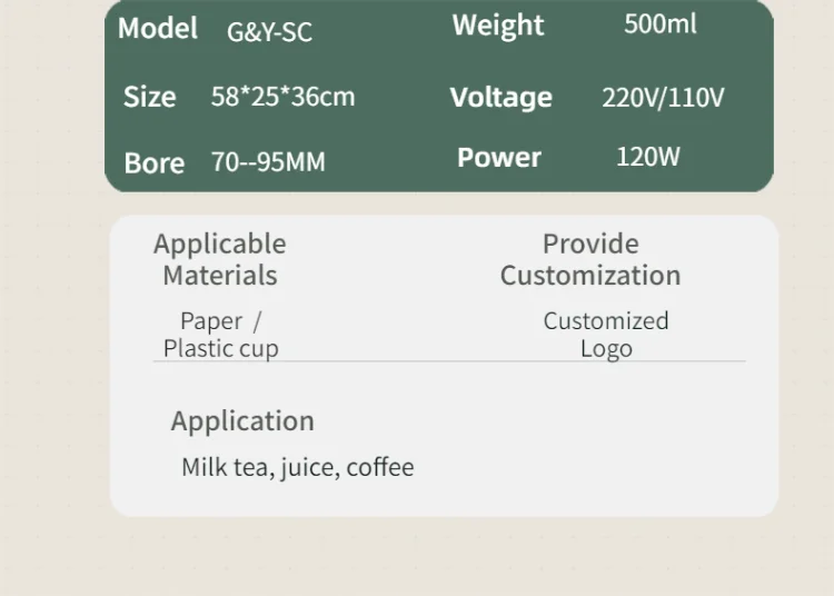 Best Popular Fully Automatic Yogurt Cup Sealer 75cm/95mm Cup Sealing