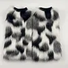 Bordo a coste jacquard bianco e nero
