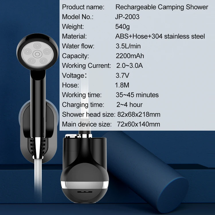Personal Mobile Hand Washer Handheld Rechargeable Camping Shower for Outdoor Showering supplier
