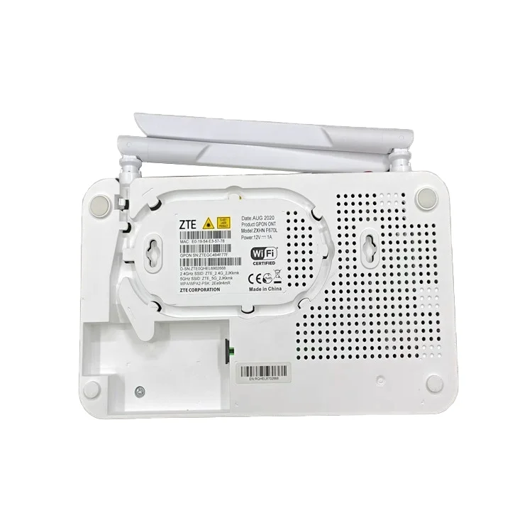 ZTE F670L Dual Band ONU WiFi Router - 5G & 2.4G Wireless Solution