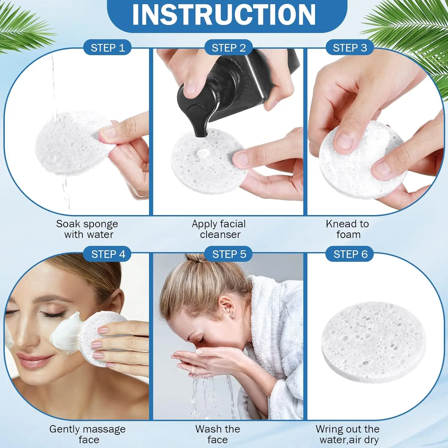 Expandable Facial Cleaning Compresses Cellulose Sponge Block| Alibaba.com