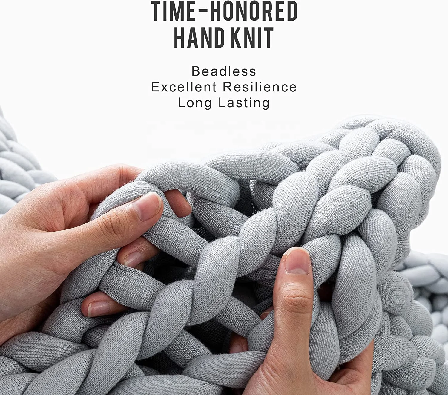 Wholesale Hand Made Knitted Weighted Blanket Chunky Knit Weighted Throw Buy Knitted Weighted