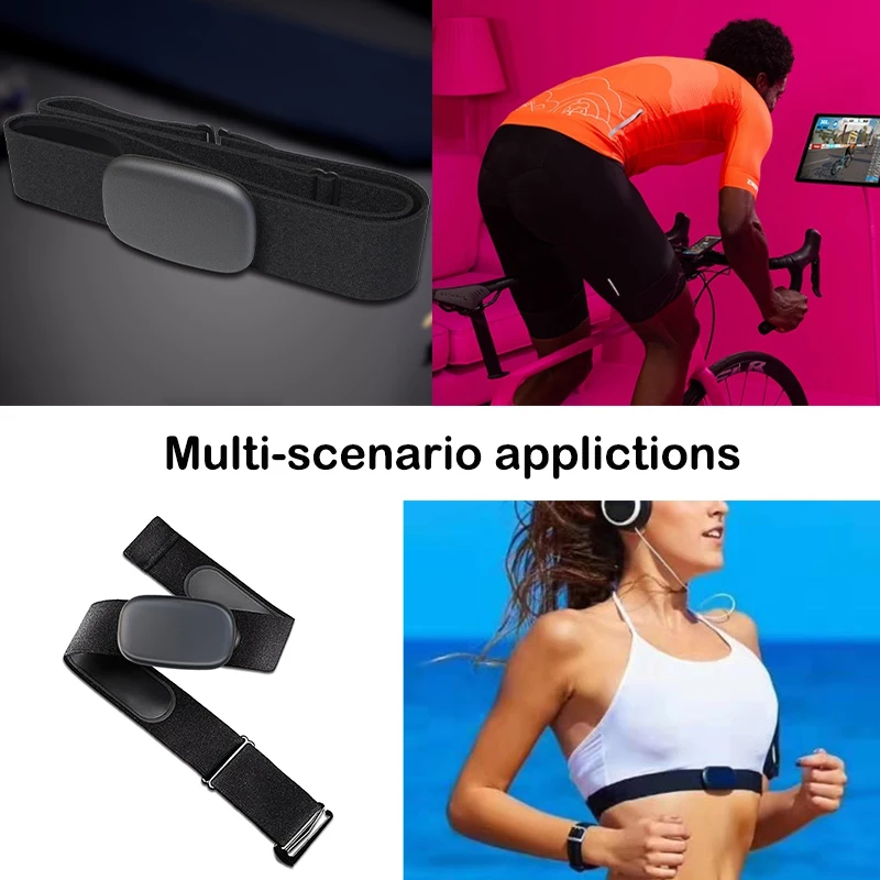 Chileaf 5.3Khz BLE ANT+ heart rate monitor chest strap for home fitness exercise and Group Training