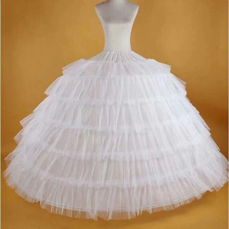Enagua De Tul Para Vtido De Novia, Enagua De Crinolina, 4 Aros