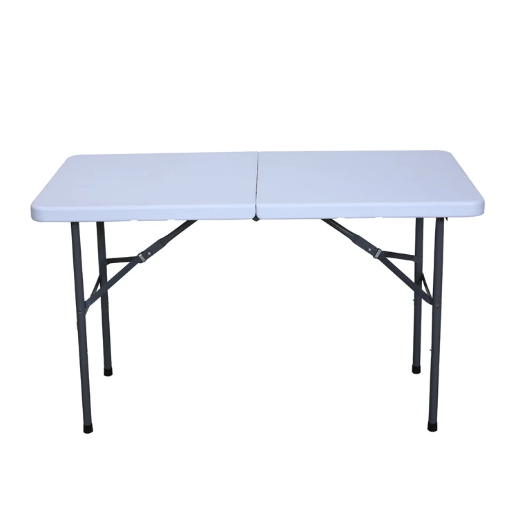 Waterproof White Folding 4ft Plastic Picnic Table & Outdoor Furniture