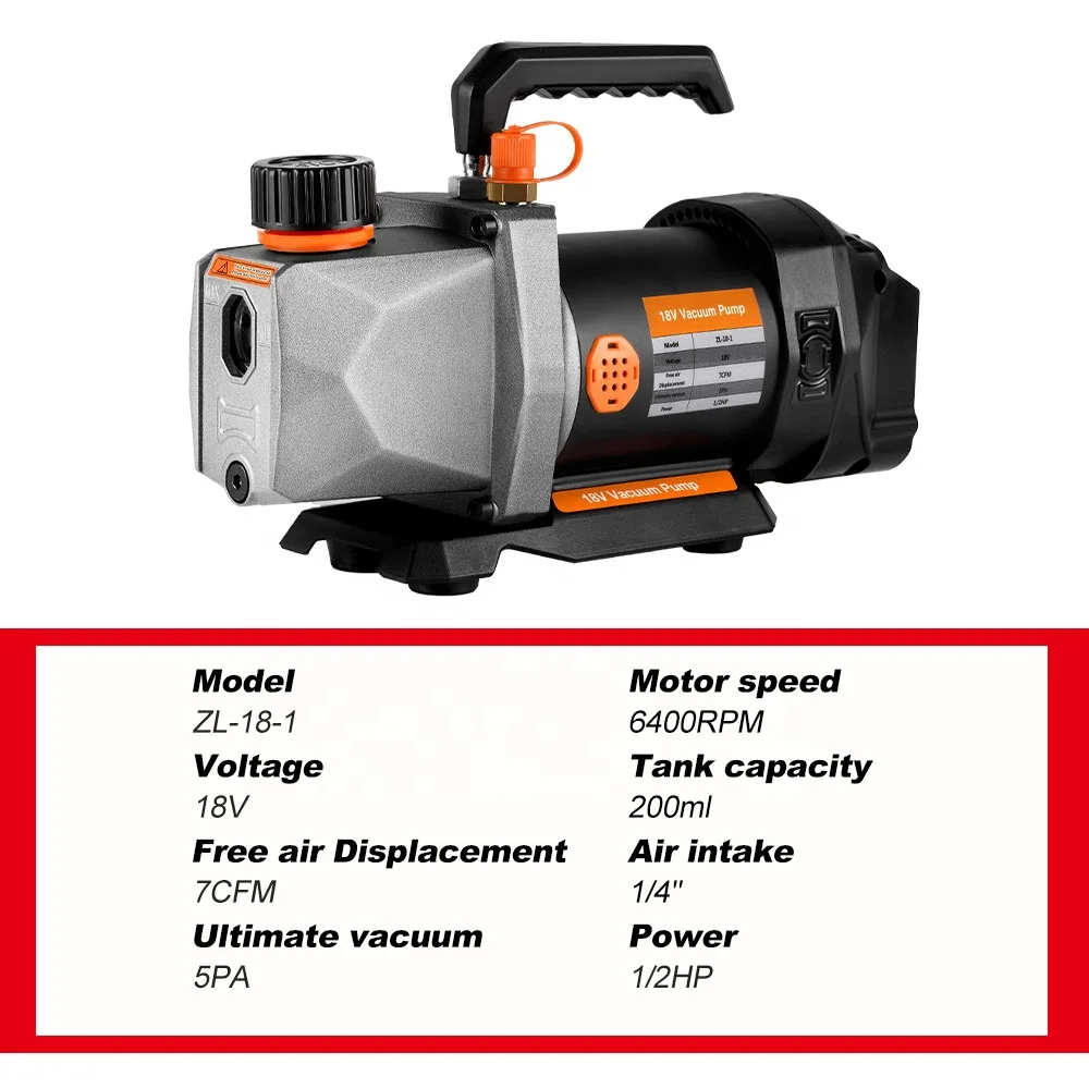 Pompe à vide compatible avec batterie Mak-ita 18 V, pompe à vide à 1 étape
