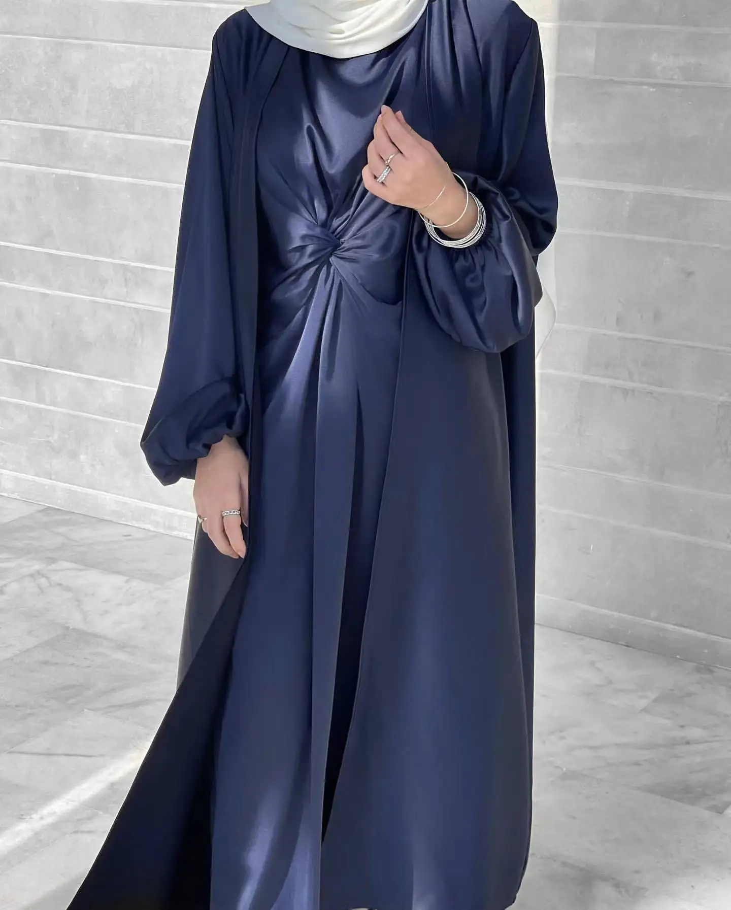 latest islamic dresses for ladies Mink Long Dress for Muslim Ladies 279310V