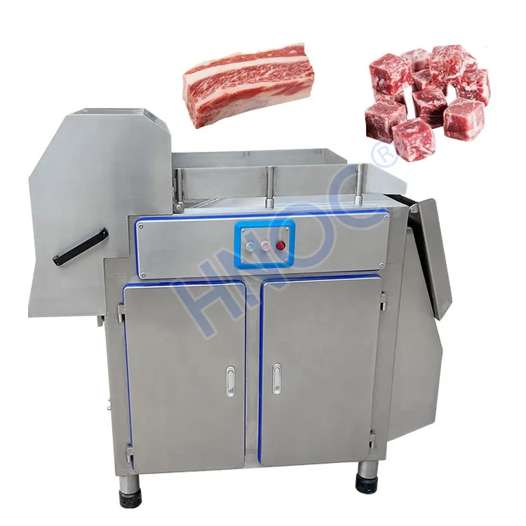 Small Industrial Frozen Fresh Meat Block Chicken Thigh Cube Cutter Pork Rib Beef Meat Dice Cut Machine