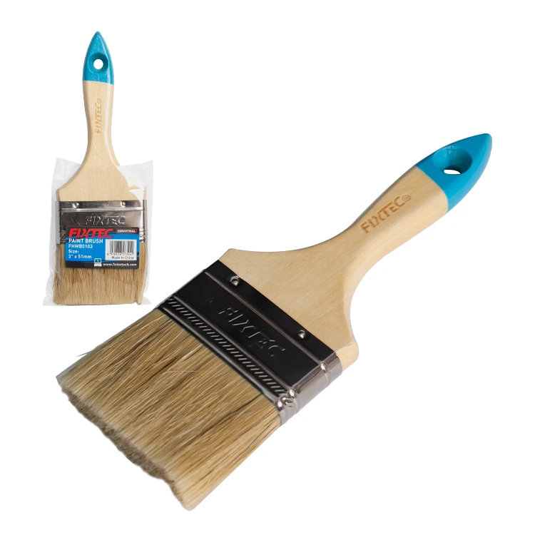 Fixtec Mini Brushes Wholesale Wood 2 Inch Paint Brush with Different Size  Bristle Brush - China Mini Brushes, 2 Inch Paint Brush