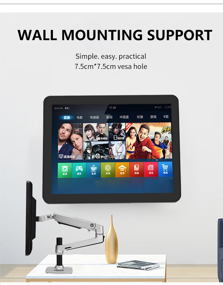15 Inch Widescreen LCD Desktop Monitor with 4:3 Aspect Ratio USB Interface Fast Delivery Folding Base for Supermarket POS System