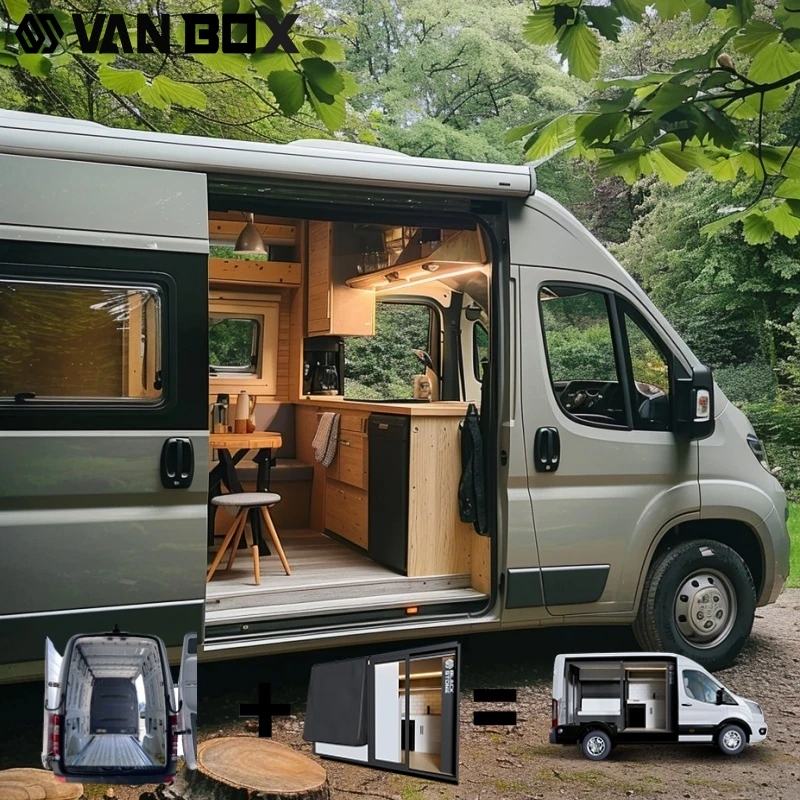 Camper Van Interior Conversion Kits Kit Elevation Kitchen De Layout Camper Van Converslon Pop up Roof Top Right Hand Drive
