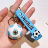 Ballon de football bleu