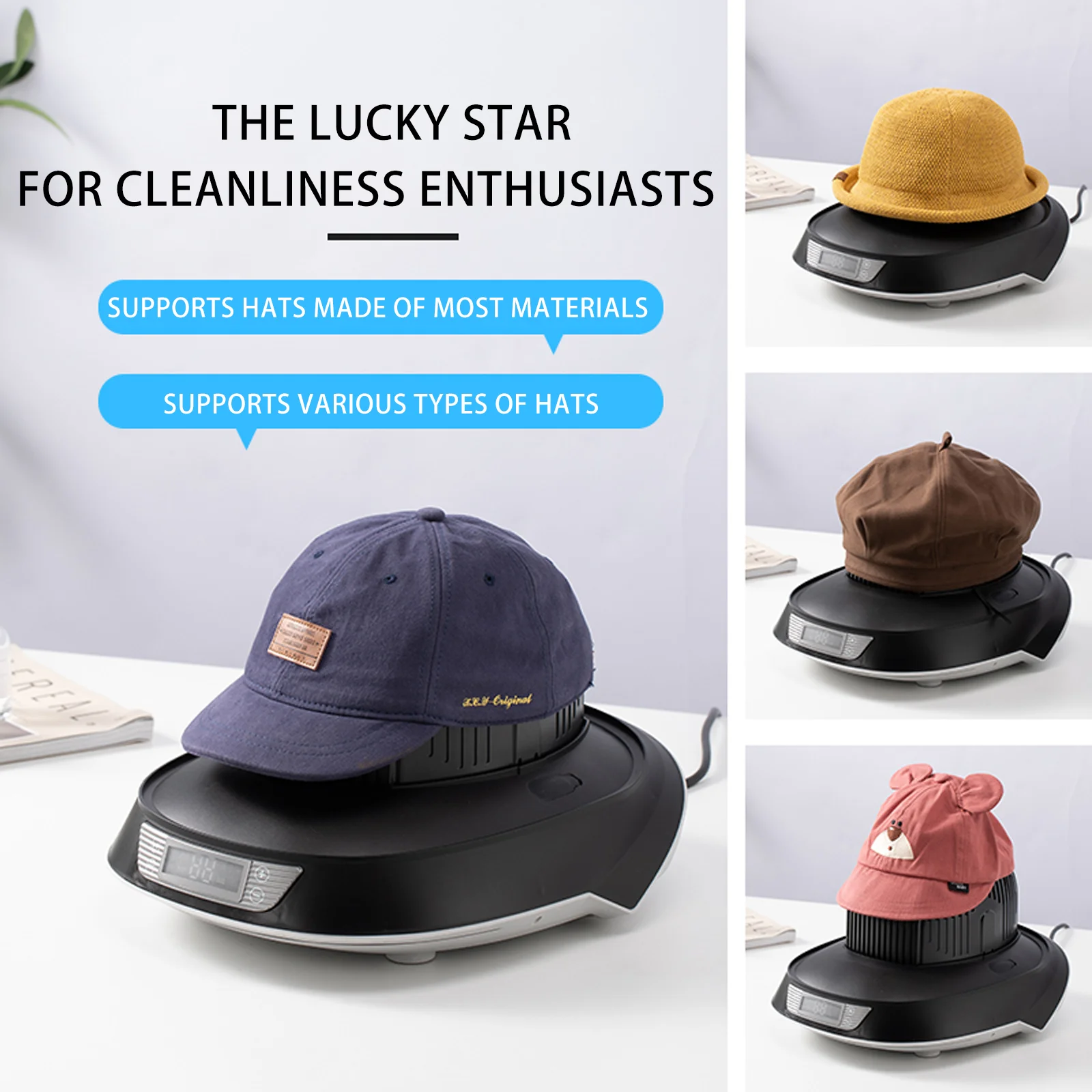 Multifunction Cap Cleaner Hat Care Restore Misshapen Saver Steam Cleaning  Drying Motorcycle Helmet Ozone Odor Removal Machine