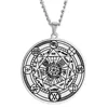 Steel color pendant necklace