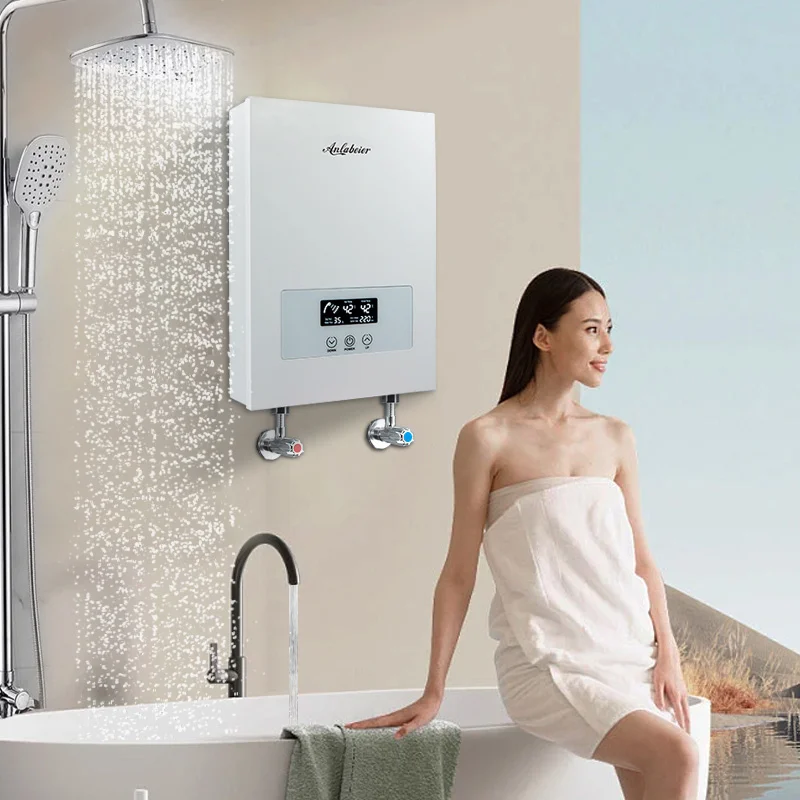 Source led display touch control OEM hotel electric 12kw multi point safety water  heater for shower on m.alibaba.com