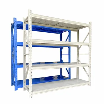 Customizable color steel structure light duty steel shelving  textile shelves