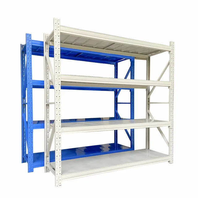 Customizable color steel structure light duty steel shelving  textile shelves