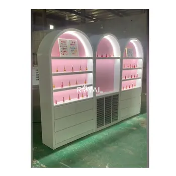 Nail Shop Interior Design Nail Shop Counter Design Nail Polish Shelf Display