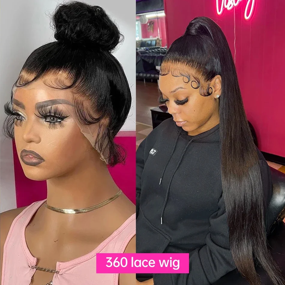 Echthaarperücke Lace Front Brasilianisch Glatt Natürlich_voghion.com