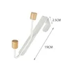 Two beads (2.5mm spacing) glossy white