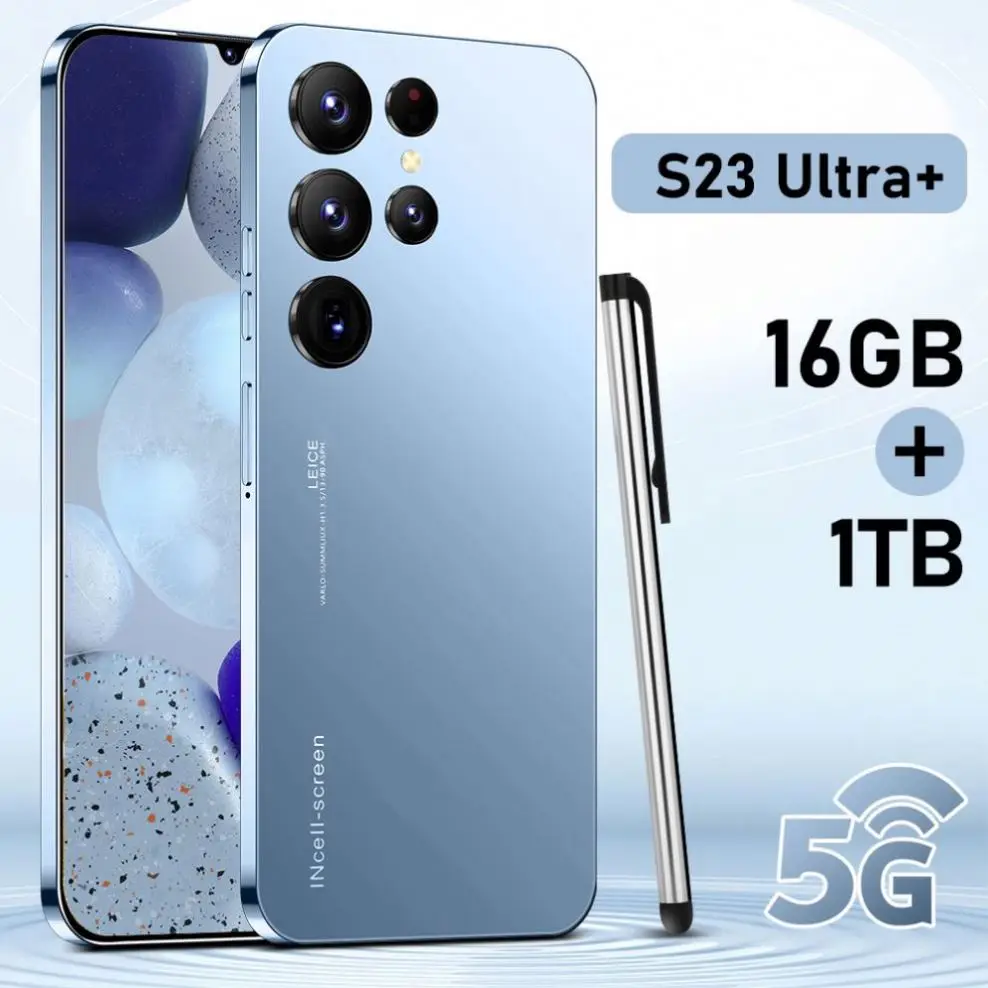 Free sample fast delivery 5g de smartphones amoled 7.3 inch full screen Portable small 5g smartphone s23 ultra original telefons