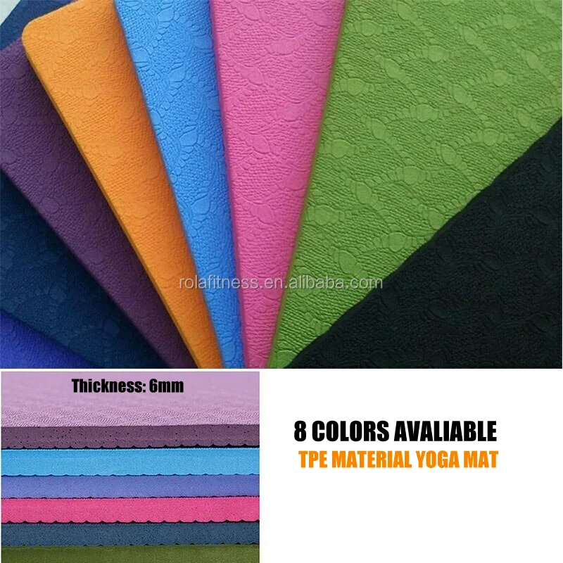 
 Высококачественный Эко-коврик для йоги, пилатеса, безвкусные антискользящие матовые коврики для йоги из ТПЭ  