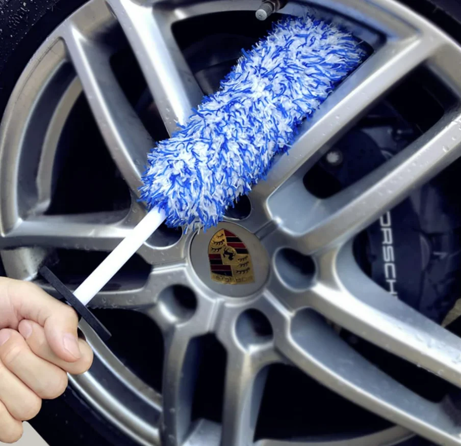 New Design Soft Microfiber Car Wheel Wash Brushes For Auto Detailing