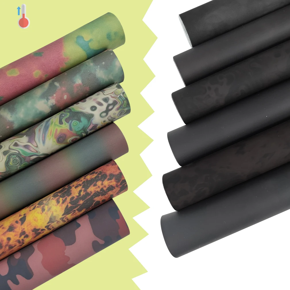 Pattern Print Custom Thermochromic Leather Photochromic Leather Low Moq