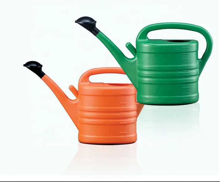 Пластиковая поливочная банка для сада с розовым дизайном 10 л