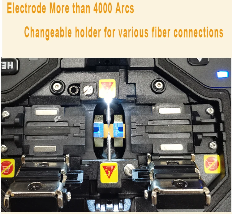 Fully Automatic Mini Optic Fiber Fusion Splicer Splicing Machine Fiber Optic Tool Set Welding Machine 6S Welding SM MM