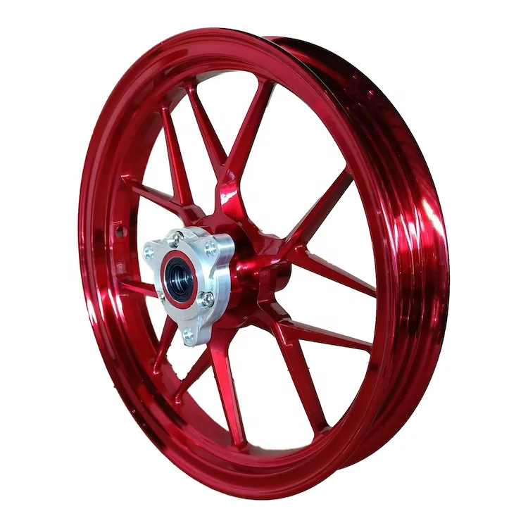 NMAX用アルミ合金ホイールリム 13-14インチ レッド 50セット以上