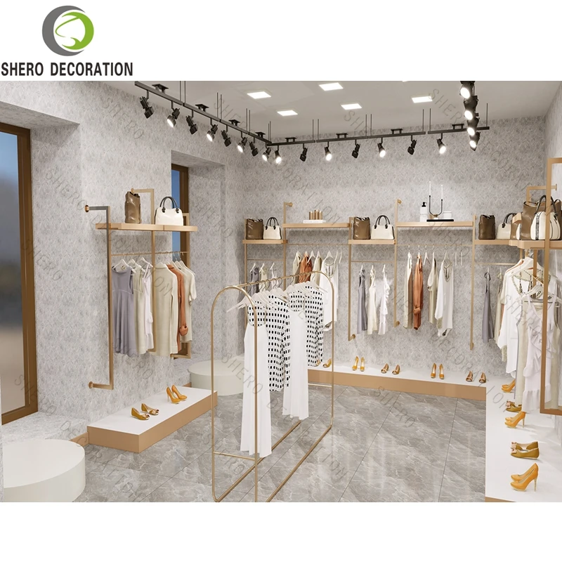 Luxury Ladies Clothing Store Furniture Retail Garment Shop Interior Design  Women Clothing Shop